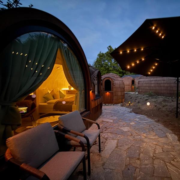 NEU Feinzeit Chalet mit privater Sauna, Đặt Nhà gỗ Frensdorf Upper Franconia