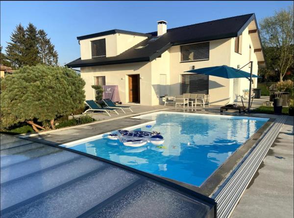 Villa piscine vue Lac 4 chambres, Đặt  Anthy-sur-Leman Leman Lake South